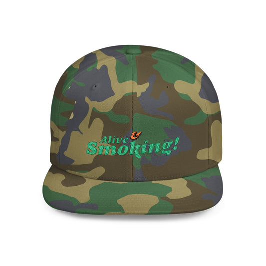 ALIVE & SMOKING (Flat Bill Snapback) | Cancel Couture