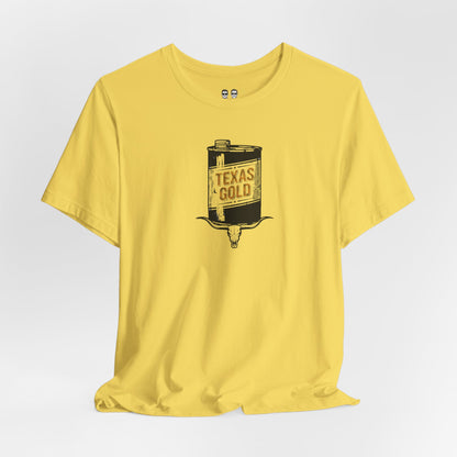 Texas Gold Can — Vintage Oilfield Graphic T-Shirt