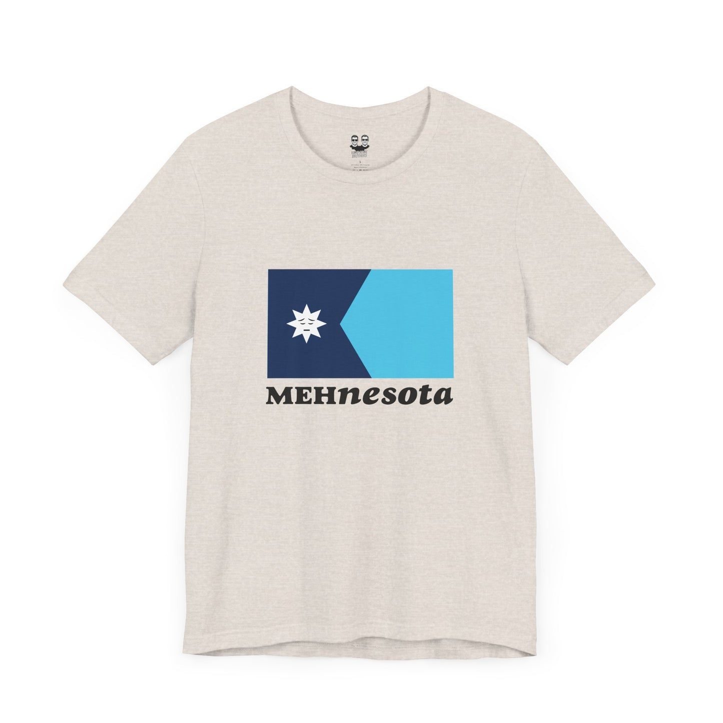 MEHNESOTA STATE FLAG (Land of 10,000 Shrugs Unisex Tee) | Uff Da Originals