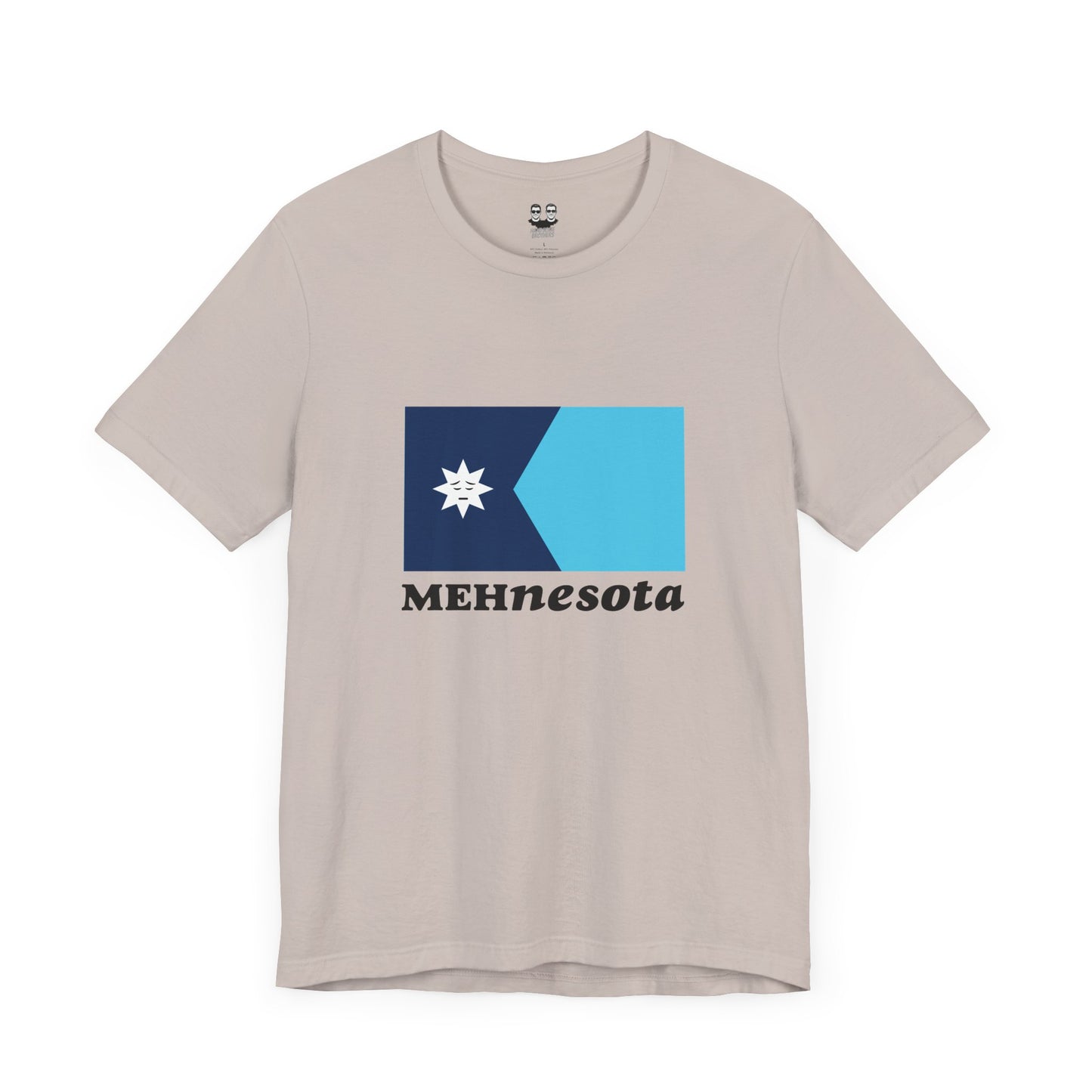 MEHNESOTA STATE FLAG (Land of 10,000 Shrugs Unisex Tee) | Uff Da Originals