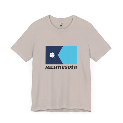 MEHNESOTA STATE FLAG (Land of 10,000 Shrugs Unisex Tee) | Uff Da Originals