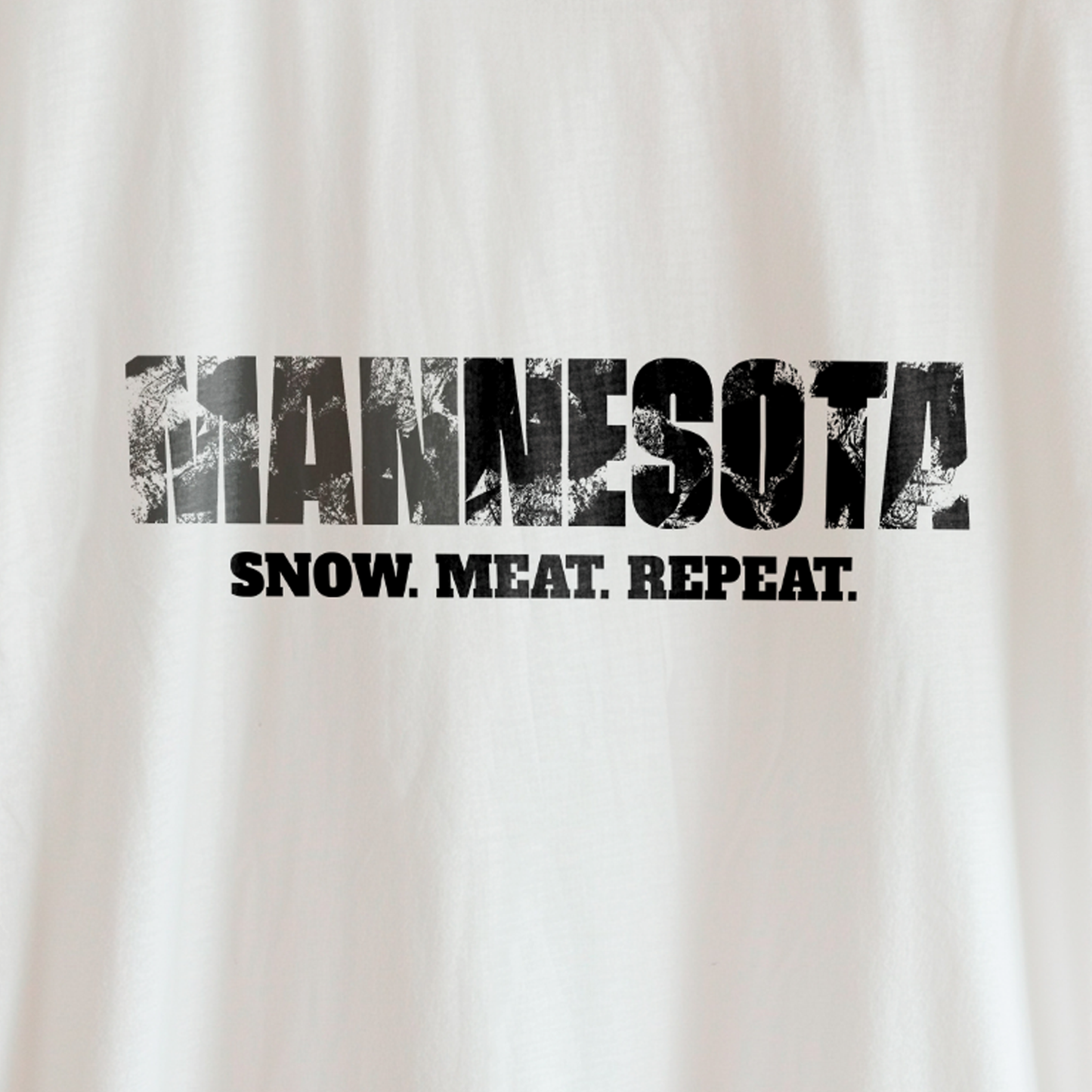 MANNESOTA (Snow. Meat. Repeat. Unisex Tee) | Uff Da Originals