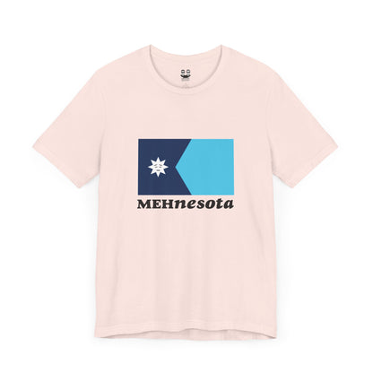 MEHNESOTA STATE FLAG (Land of 10,000 Shrugs Unisex Tee) | Uff Da Originals