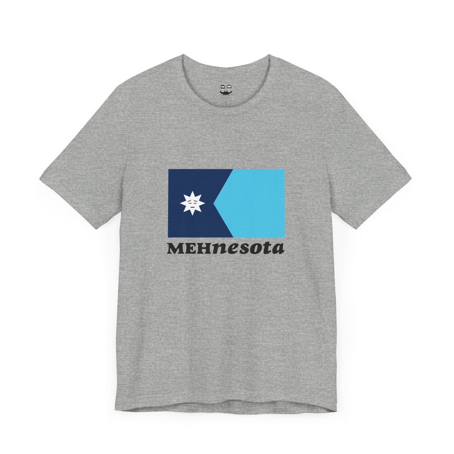 MEHNESOTA STATE FLAG (Land of 10,000 Shrugs Unisex Tee) | Uff Da Originals