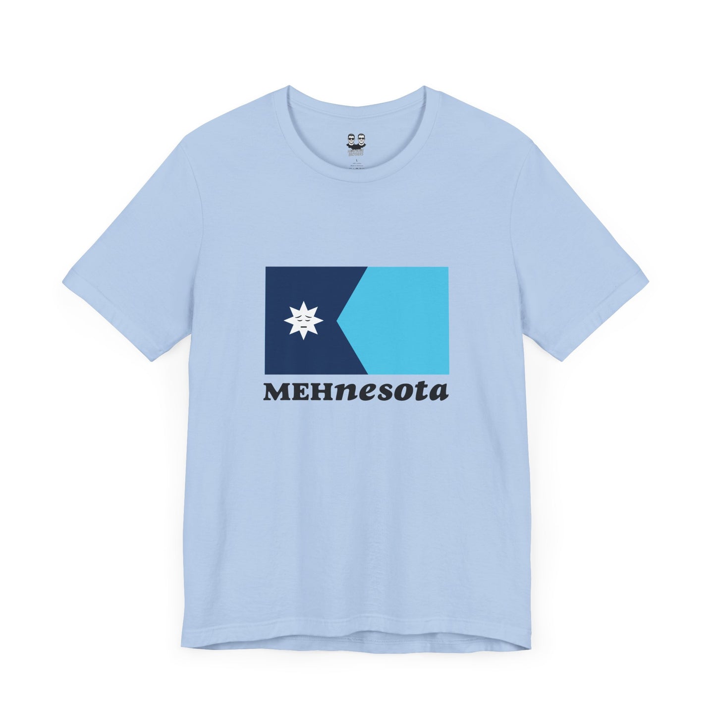 MEHNESOTA STATE FLAG (Land of 10,000 Shrugs Unisex Tee) | Uff Da Originals