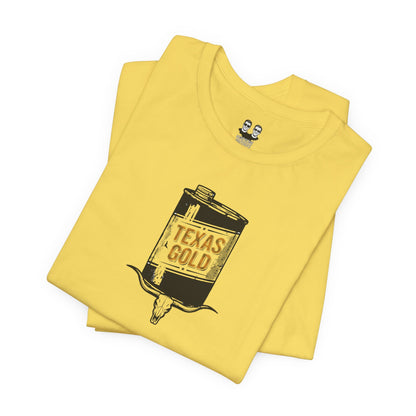 Texas Gold Can — Vintage Oilfield Graphic T-Shirt