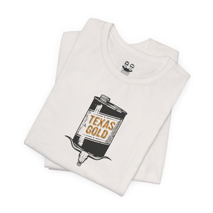 Texas Gold Can — Vintage Oilfield Graphic T-Shirt