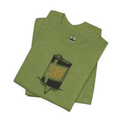 Texas Gold Can — Vintage Oilfield Graphic T-Shirt